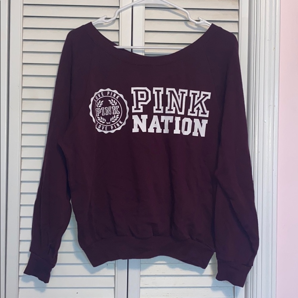 Maroon Crewneck PINK